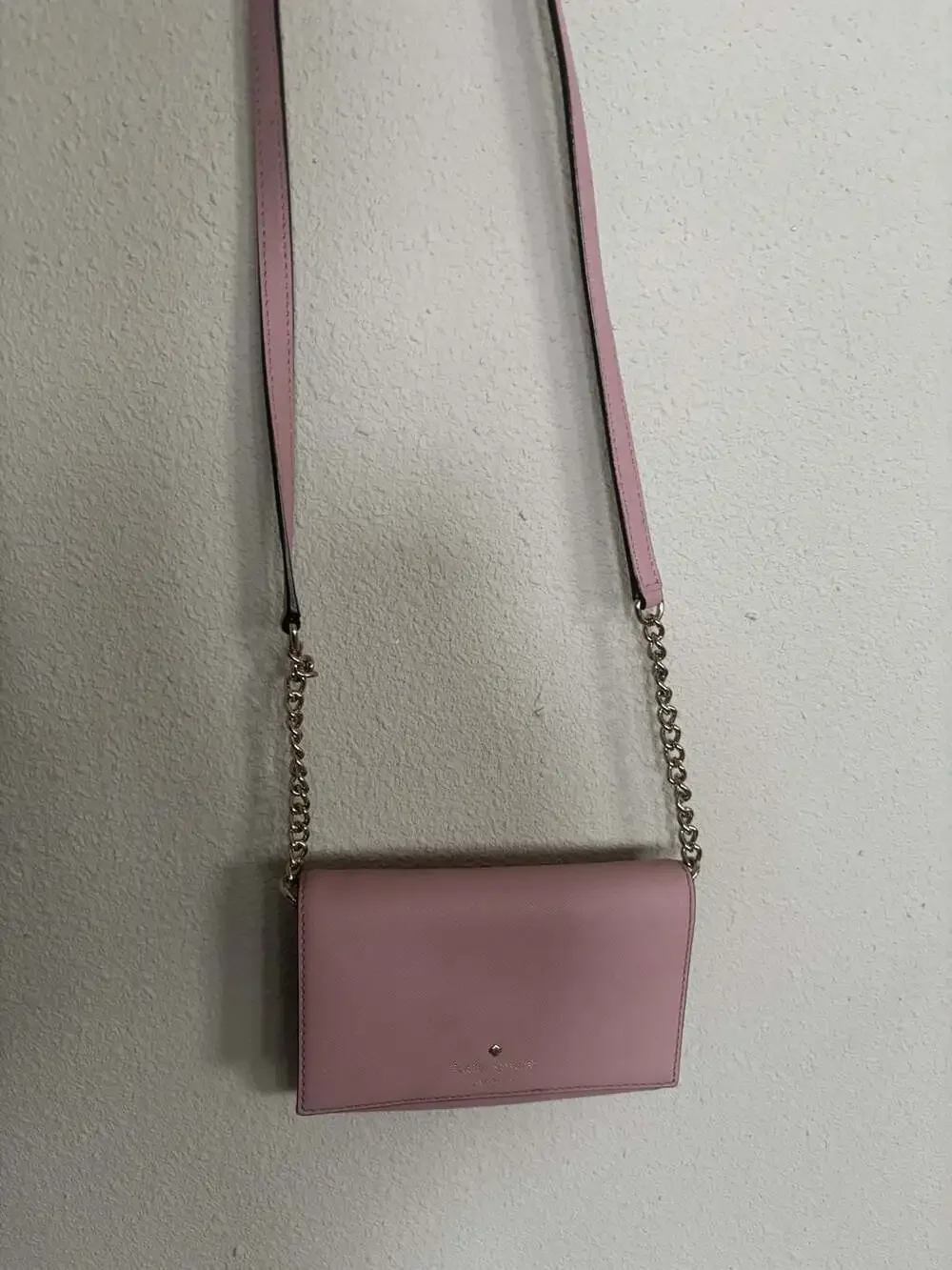 Kate Spade Cedar Street Cami Saffiano Leather Chain Crossbody Bag in Pink